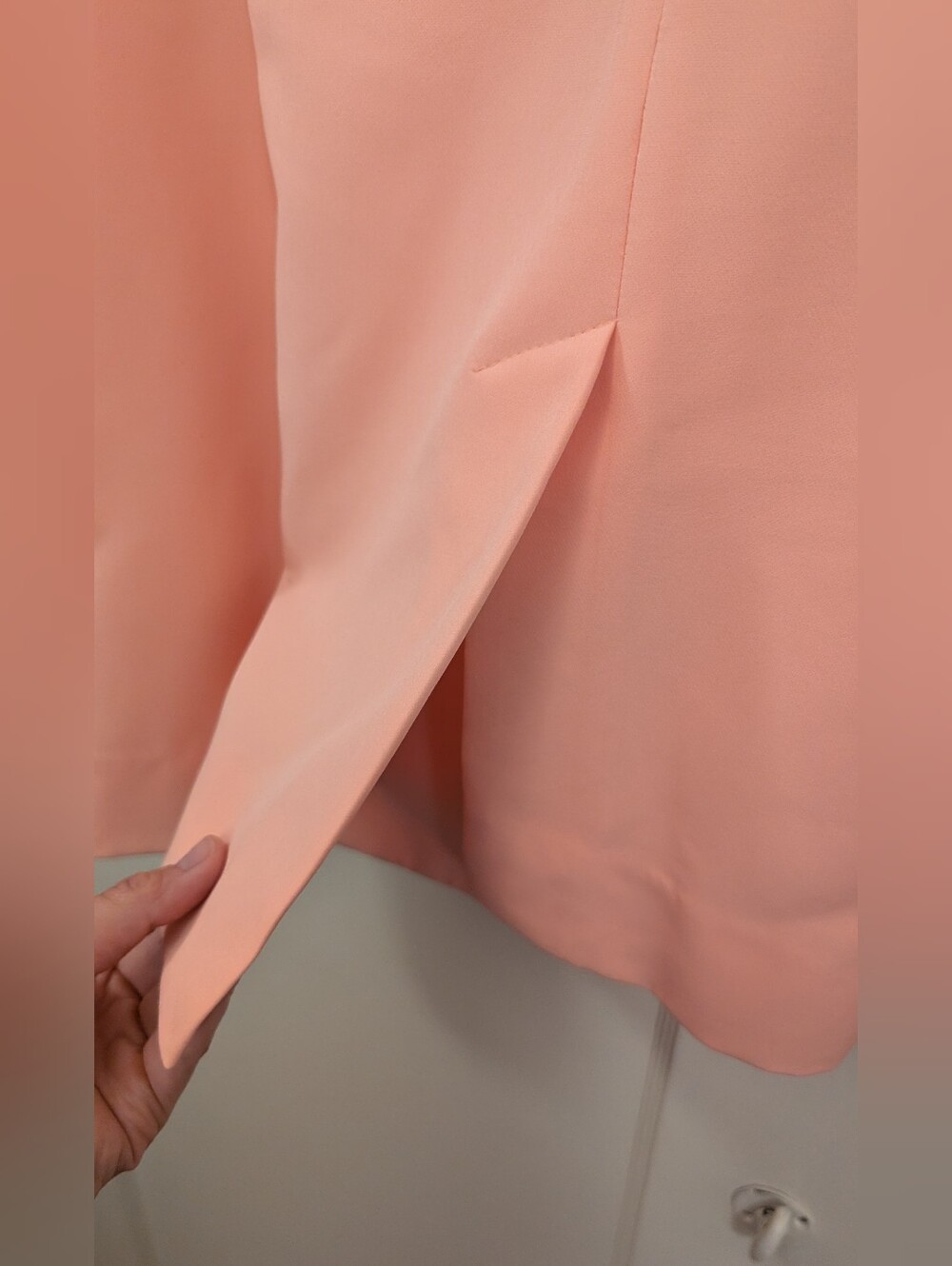 INC International Concepts Soft Peach Open-Front Blazer - Picture 4 of 9